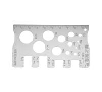 Verificatore Di Filettatura Per E Bulloni | Strumento Per La Verifica Della Precisione In Acciaio Inossidabile,Misuratore del Passo delle Filettature | Per L'Industria Dei Bulloni E E Per Le Riparazio