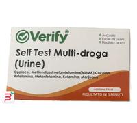 VERIFY SELF TEST MULTI-DROGA URINE RILEVAZIONE QUALITATIVA MOLTEPLICI DROGHE E METABOLITI DI DROGHE