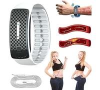 VERIMP Polsino A Forma di Corpo Ad Ultrasuoni Matteo, Cinturino Ad Ultrasuoni for Aumentare L'energia del Corpo, Braccialetto Ad Ultrasuoni Magnetico di Disintossicazione Linfatica (Color : White)
