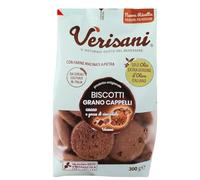 Verisani | Biscotti Grano Cappelli, Cacao e Cioccolato | Ricetta Artigianale Toscana | Con Olio Extravergine d’Oliva | Senza Palma e Conservanti | Confezione 300 g