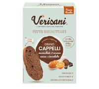 Verisani | Fette Biscottate Cappelli, Cioccolato e Arancia | Doppia Cottura Artigianale | Con Olio Extravergine d’Oliva | Senza Palma e Conservanti | 200 g