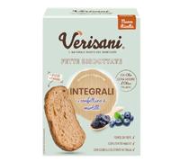 Verisani | Fette Biscottate Integrali e Mirtilli | Doppia Cottura Artigianale | Con Olio Extravergine d’Oliva | Senza Palma e Conservanti | Confezione 300 g