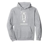 verità e riconciliazione del Giorno dellarancione dei nativi Americani Felpa con Cappuccio, Unisex per Adulti, Grigio Melange, L