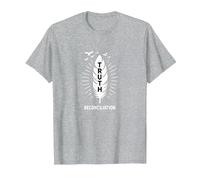 verità e riconciliazione del Giorno dellarancione dei nativi Americani Maglietta, Uomo, Grigio Melange, M