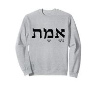 verità Emet Emes Lingua ebraica Israele Parola ebraica per la verità Felpa