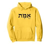 verità Emet Emes Lingua ebraica Israele Parola ebraica per la verità Felpa con Cappuccio