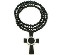 Veritas Aequitas Truth & Giustizia Nuovo Legno Ciondolo Collana con Perline