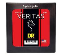 Veritas - Corde per chitarra elettrica, non rivestite, accurate Core Technology, leggere, 9-42 (confezione da 6)