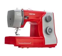 VERITAS Macchina da cucire Power Stitch 17 I 17 programmi I Tensione automatica del filo & Aiuto per l'infilatura I Tagliafili I Lunghezza del punto regolabile I Luce LED per cucire (rosso-grigio)
