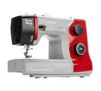 VERITAS Macchina da cucire Power Stitch PRO I 17 programmi I Tensione automatica del filo & Aiuto per l'infilatura I Tagliafili I Lunghezza del punto regolabile I Luce LED per cucire (grigio-rosso)