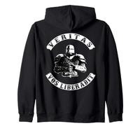Veritas VOS Liberabit Cavaliere Templare Felpa con Cappuccio