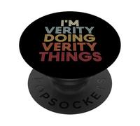 Verity Name Verity Personalized Name First Given PopSockets PopGrip Adesivo