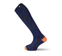 VERJARI® Calze funzionali impermeabili e traspiranti per uomo e donna | Per sport come ciclismo, escursionismo, corsa | Lana merino extra sottile | Lunghe - Blu