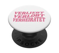 VERLIEBT VERLOBT VERHEIRATET PopSockets PopGrip Adesivo
