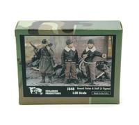 Verlinden - Generale Patton e staff (3 fig.) 1:35 (1848) modellismo vintage