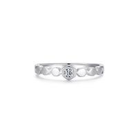 Verlobungsring Damen Vintage, Schmuck Ringe Silber Wabenring mit Solitär 925 Silber Geshenke Frauen für Geburtstag, 54 (17.2), 925 Silber, Zirconia
