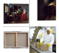 Vermeer bicchiere di vino design quadro stampa tela dipinto telaio arredo casa