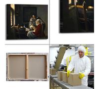 Vermeer concerto interrotto design quadro stampa tela dipinto telaio arredo casa