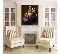 Vermeer Cristo con Marta e Maria quadro stampa tela dipinto telaio arredo casa