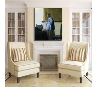 Vermeer donna legge una lettera quadro stampa tela dipinto telaio arredo casa