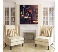 Vermeer il geografo design quadro stampa tela dipinto telaio arredo casa