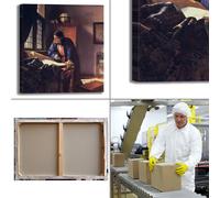 Vermeer il geografo design quadro stampa tela dipinto telaio arredo casa