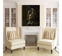 Vermeer la lettera d'amore design quadro stampa tela dipinto telaio arredo casa