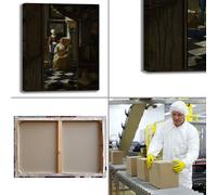 Vermeer la lettera d'amore design quadro stampa tela dipinto telaio arredo casa