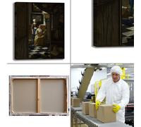 Vermeer la lettera d'amore design quadro stampa tela dipinto telaio arredo casa