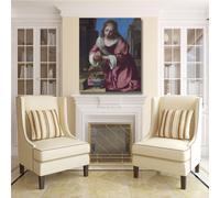 Vermeer santa Prassede design quadro stampa tela dipinto telaio arredo casa