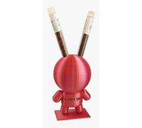 Vermi di sale marziano (2 x 2 g) in un supporto per corpo rosso (10,7 x 6,9 x 6,9 cm)