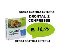 vermifugo per gatti 2 pastiglie in blister : dron tal