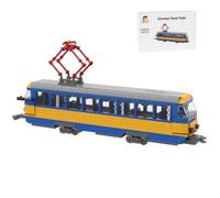 Vermodx MOC-184729 - Modellino ferroviario retrò, 619 pezzi, tram tedesco, set di mattoncini da costruzione, modellino ferroviario statico, 16+