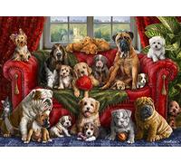 Vermont Christmas Company Amo i Miei Cani Jigsaw Puzzle 1000 Pezzi