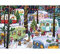 Vermont Christmas Company Campeggio per Natale Jigsaw Puzzle 1000 pezzi