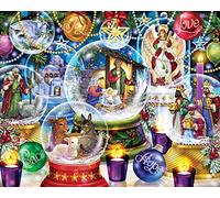 Vermont Christmas Company Nativity Snow Globes Jigsaw Puzzle 1000 Pezzi