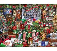 Vermont Christmas Company Puzzle da collezione natalizio, 550 pezzi, collage natalizio divertente per adulti e giovani adulti, 61 x 45,7 cm