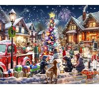 Vermont Christmas Company Puzzle, puzzle natalizio da 1000 pezzi, pezzi grandi, pezzi ad incastro e a forma casuale, 76,2 x 61 cm