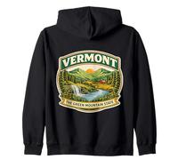 Vermont The Green Mountain State Souvenir Viaggio Memorabilia Felpa con Cappuccio
