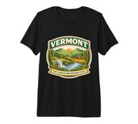 Vermont The Green Mountain State Souvenir Viaggio Memorabilia Maglietta Premium