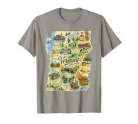 Vermont VT USA, Sciroppo d'Acero, Mele Frutteti Maglietta