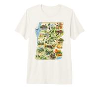 Vermont VT USA, Sciroppo d'Acero, Mele Frutteti Maglietta Premium