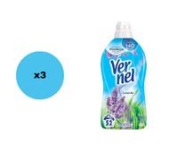 VERNEL LAVANDA Ammorbidente Concentrato - 156Lavaggi (52Lav x 3Confezioni)