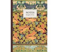 Verneuil Woodland Birds & Squirrels Notebook: A5 Lined Notebook | Art Nouveau Pattern