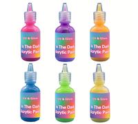 Vernice Acrilica Fluorescente che al Buio - 1.06oz Super Luminosa e di Prolungata per Artigianato Fai-da-te ed Creazione Gioielli