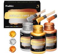 Vernice acrilica metallizzata 375ml oro argento e bronzo foglia d oro per