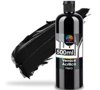 Vernice acrilica nero 500 ml - acrilico vernice a base d'acqua per pittori amatoriali
