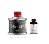 Vernice Alta Temperatura 2K Grigio Argento per Motore Moto Resistente Benzina