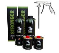 Vernice Antigraffio Goffrata T-Rex Colorabile Tinta a Scelta 2 Lt Ivat + Pistola