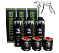 Vernice Antigraffio Goffrata T-Rex Colorabile Tinta a Scelta 3 Lt Ivat + Pistola